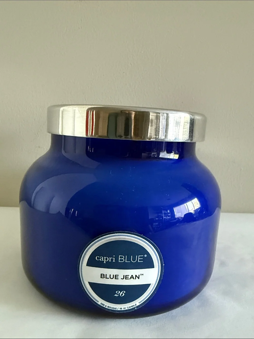 Scented Candles Blue Jean - Soy Candle Wax Blend - Jar Candles  (19 oz) - Picture 3 of 7